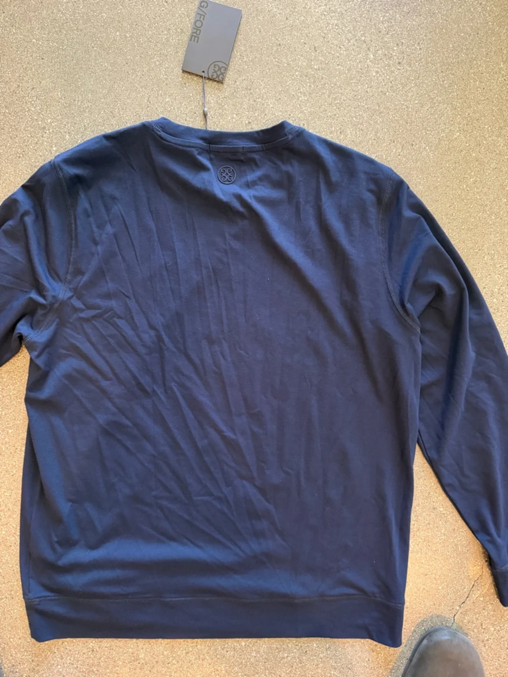 G/FORE Navy Crewneck Long Sleeve Shirt - Picture 2 of 4